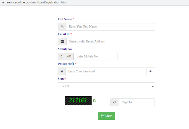 Seva Sindhu Karnataka Registration Procedure