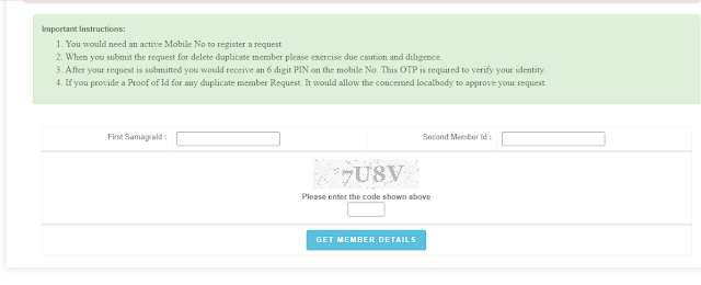 Request to Remove Duplicate Member SSSM ID