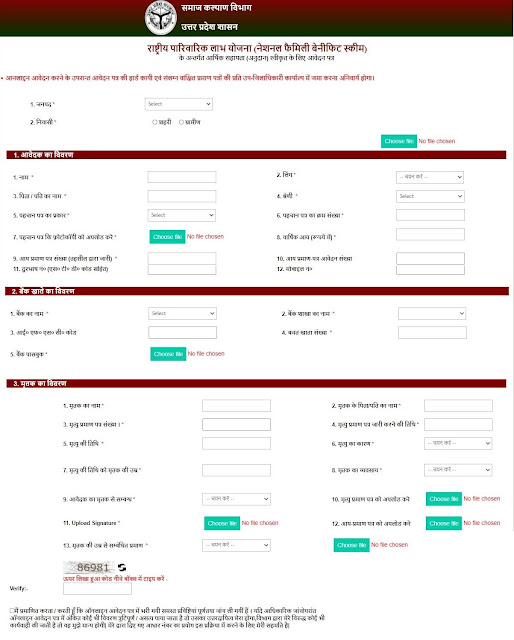 Rastriya Parivarik Labh Yojana online registration and application Rastriya Parivarik Labh Yojana online registration and application