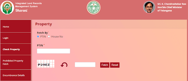 PTIN property search dharani