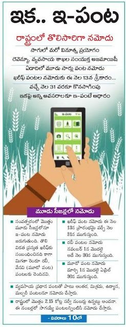 e-crop ysr rythu bharosa scheme