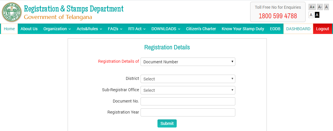 Registration Details Telangana IGRS
