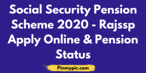 Social Security Pension Scheme 2020 Rajssp Apply Online & Pension Status